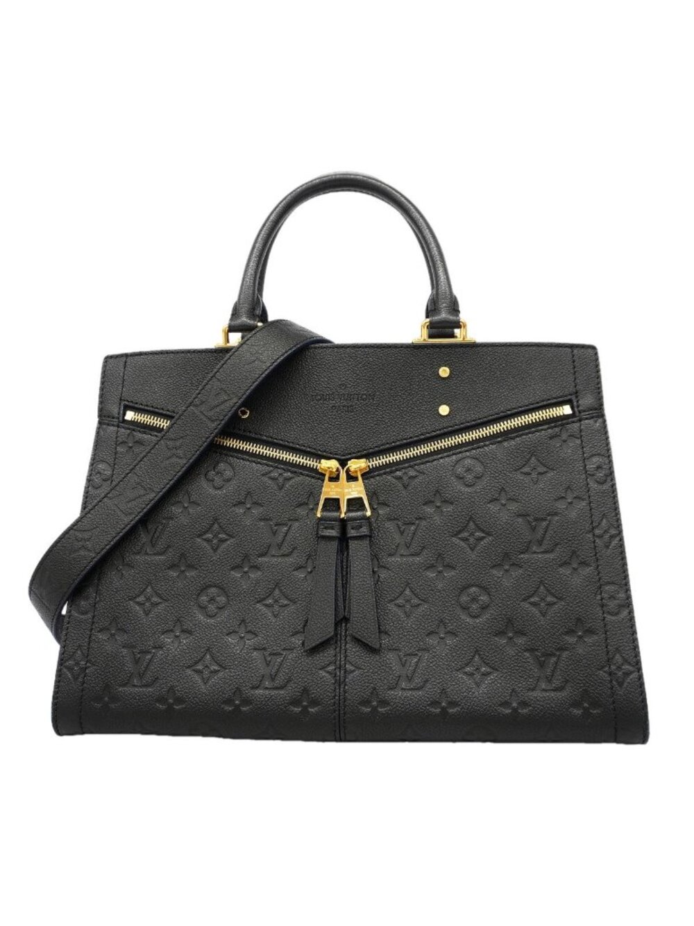 Louis Vuitton Handbag Monogram Empreinte Three MM Noir 2-Way Bag